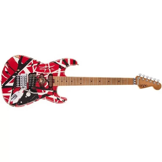 EVH Guitar Frankie Striped Relic エレキギター EVH Striped Series Frankie Red White Black Relic | American